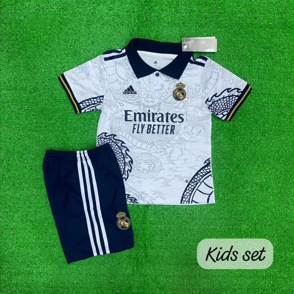 Real Madrid White Dragon Edition Kit 23/24 (KIDS)