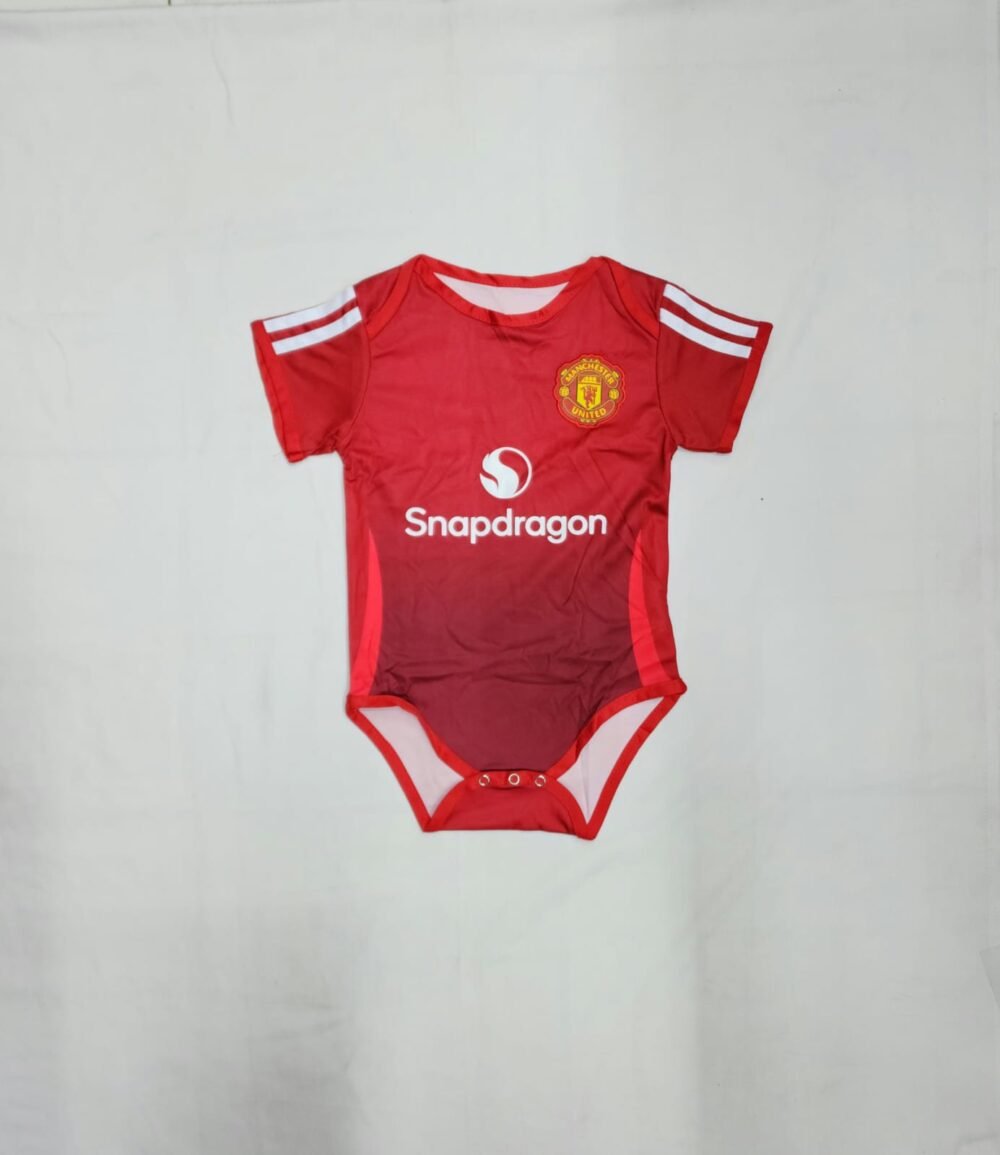 Manchester United Home 24/25 Baby Rompers