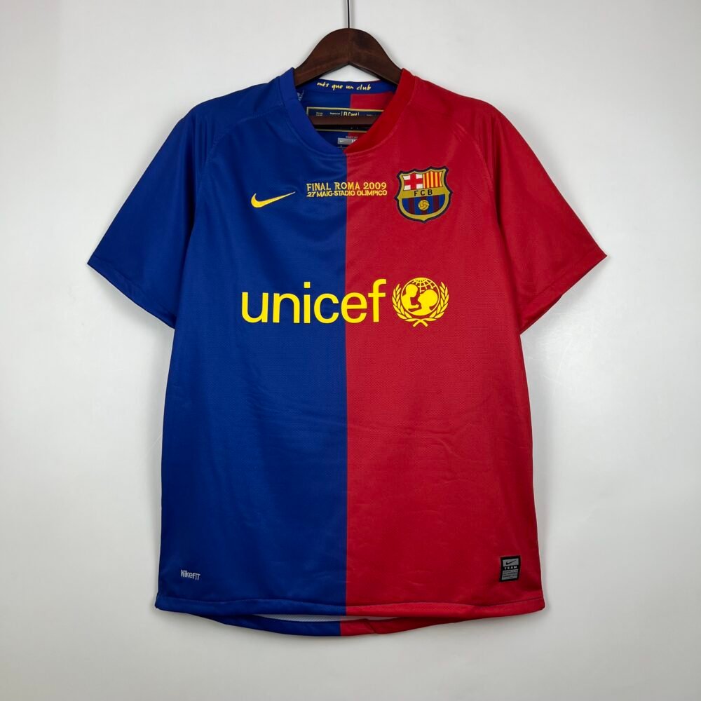 Barcelona Home Kit 2009 UCL FINAL Edition (Half Sleeve)