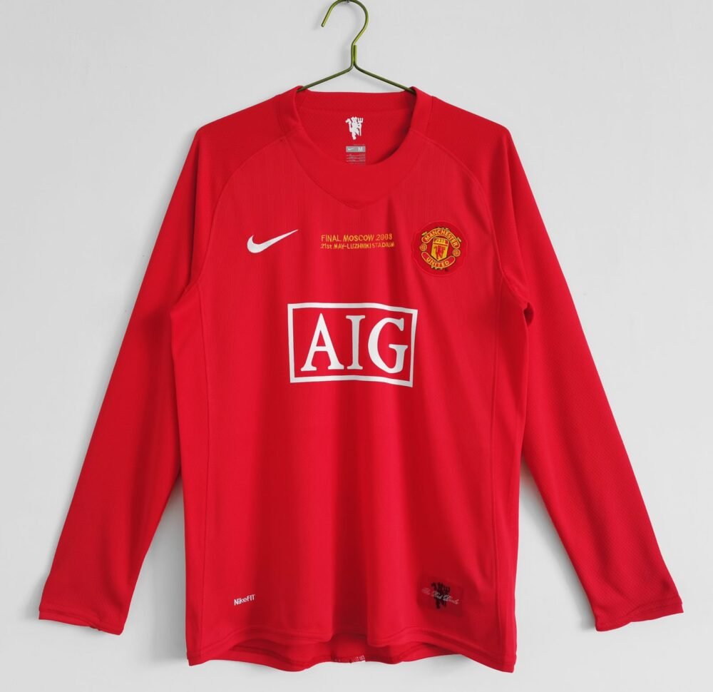 Manchester United Home Kit 2008/09 (Full Sleeve)