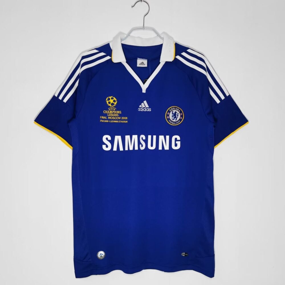 Chelsea Home Kit UCL FINAL 2008 (Half Sleeve)