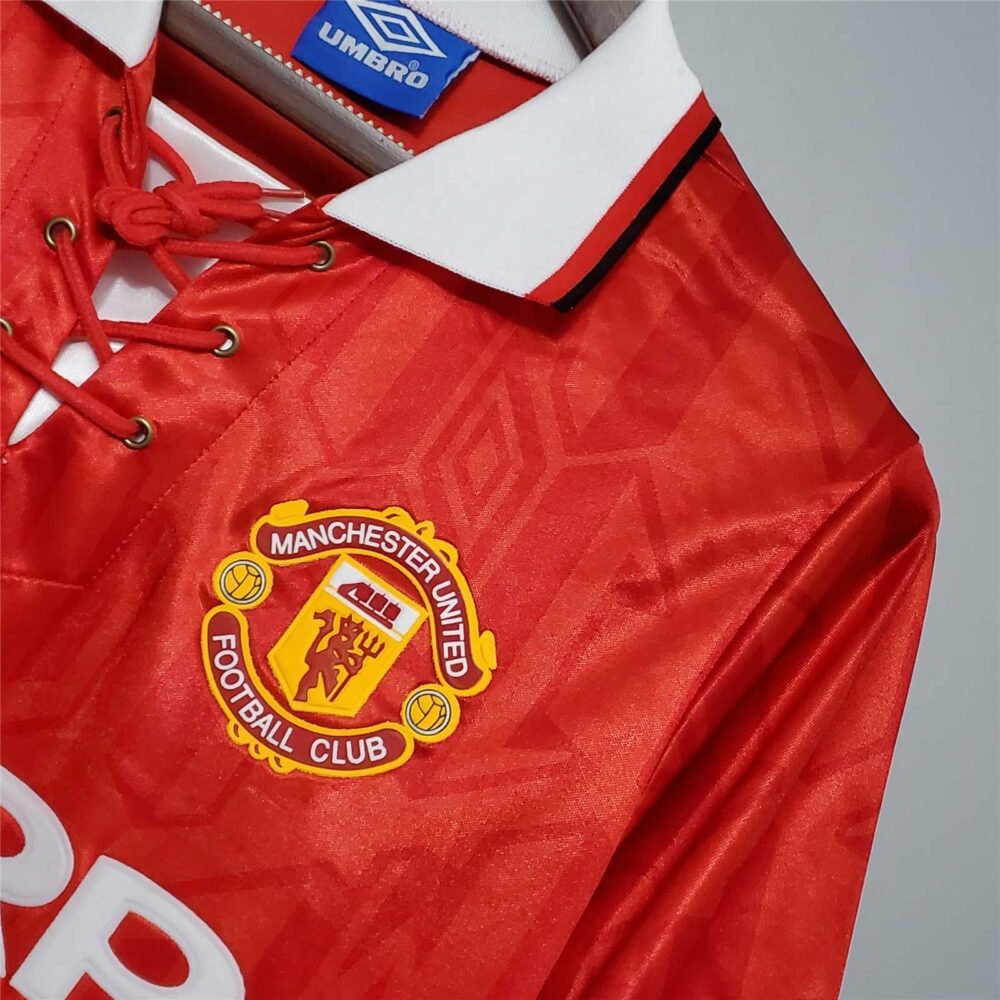 Manchester United Home Kit 1993/94 (Half Sleeve) - Image 4