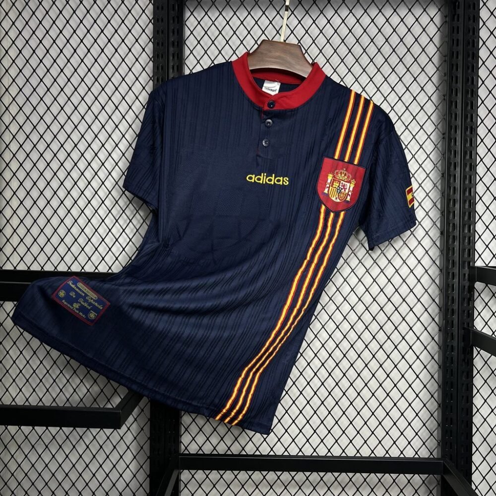 Spain Away Kit EURO 1996 (Half Sleeve) - Image 3