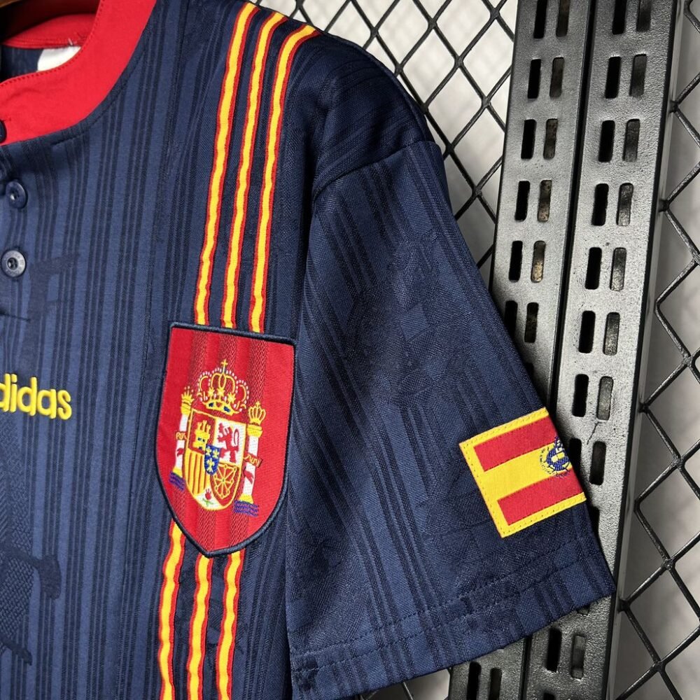 Spain Away Kit EURO 1996 (Half Sleeve) - Image 2