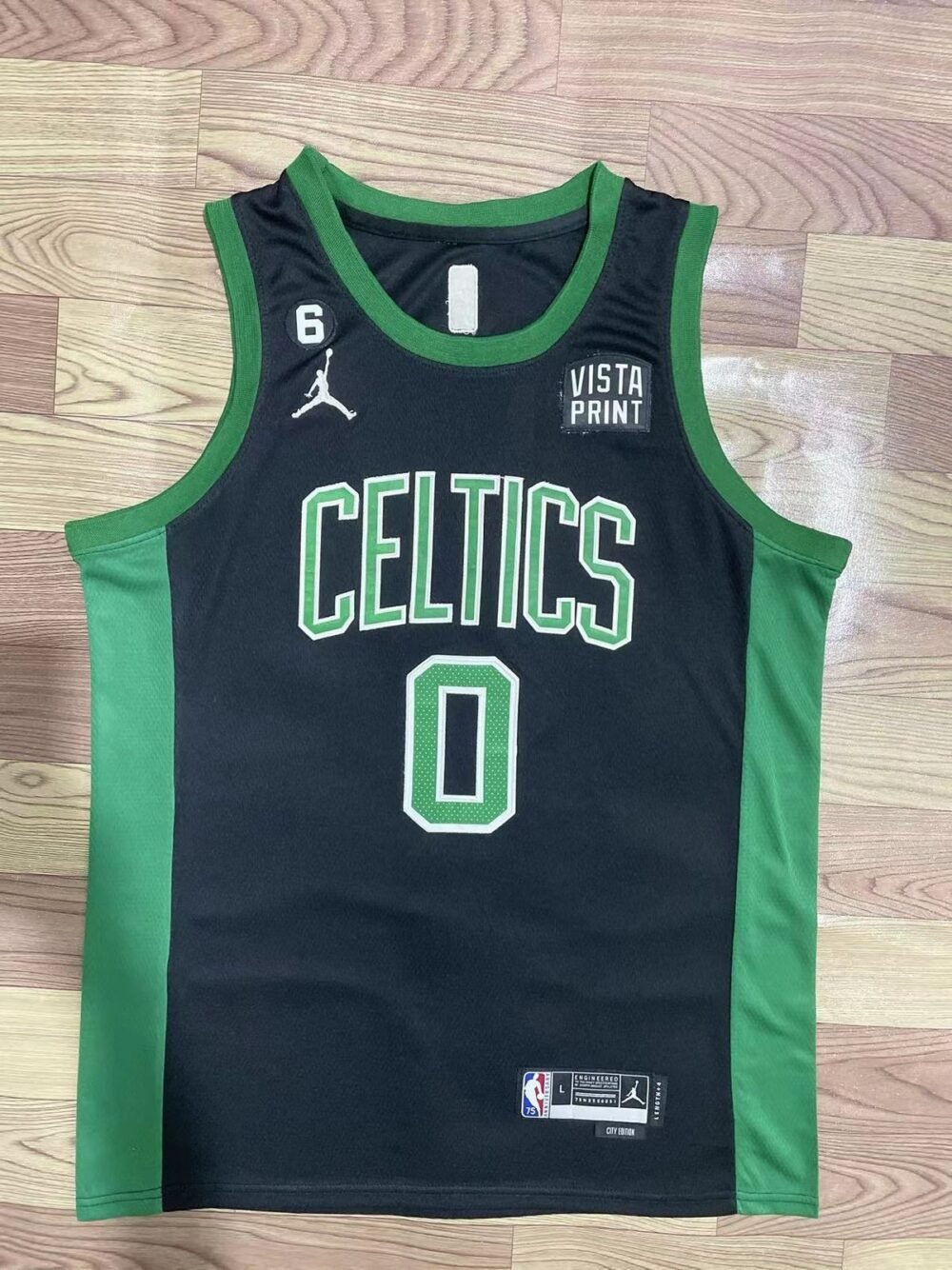 Boston Celtics Black Green TATUM (0) - Image 2