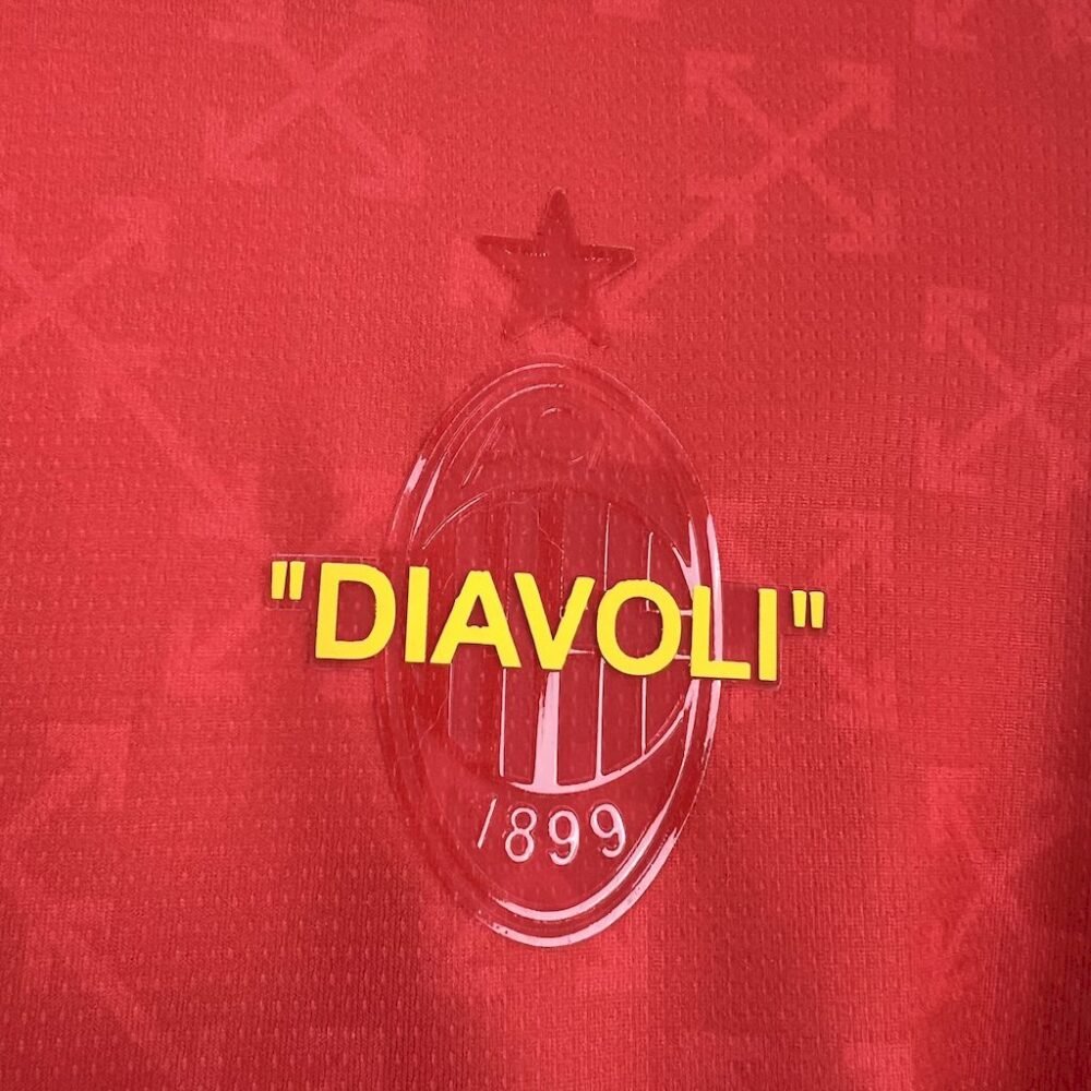 AC MILAN x OFF-WHITE Red-Green Edition 24/25 (FV) - Image 3