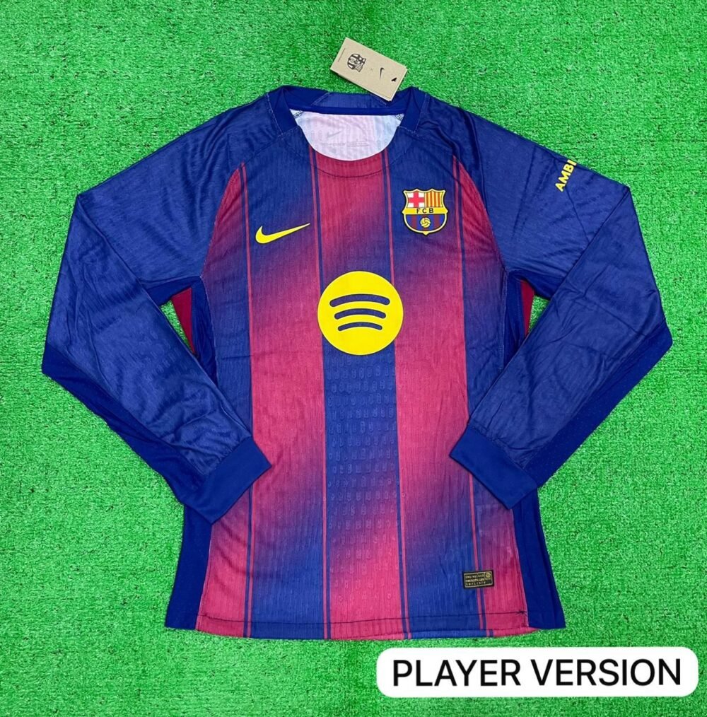 Barcelona Home Kit 25/26 Full Sleeves (PV) - Image 6