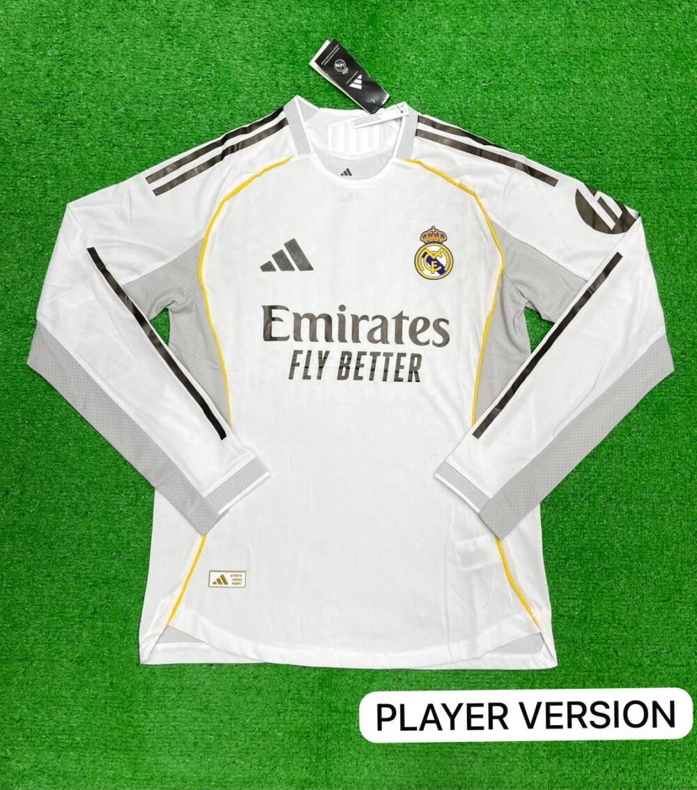 Real Madrid Home Kit 25/26 Full Sleeves (PV) - Image 5