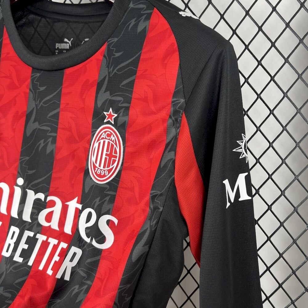 AC Milan Home Kit 25/26 Full Sleeve (FV) - Image 2