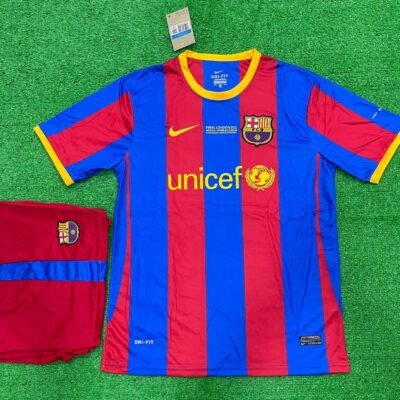 Barcelona Home Kit 10/11 Half Sleeve (RETRO SET)