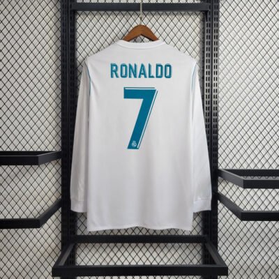 Real Madrid Home Kit 2017/18 (Full Sleeve) - L-42, RONALDO (7)
