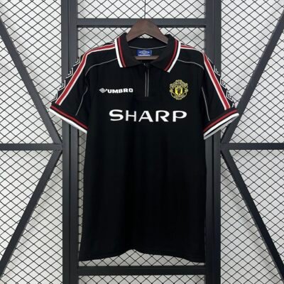 Manchester United Third Kit 1998/99 (Half Sleeve) (Black)
