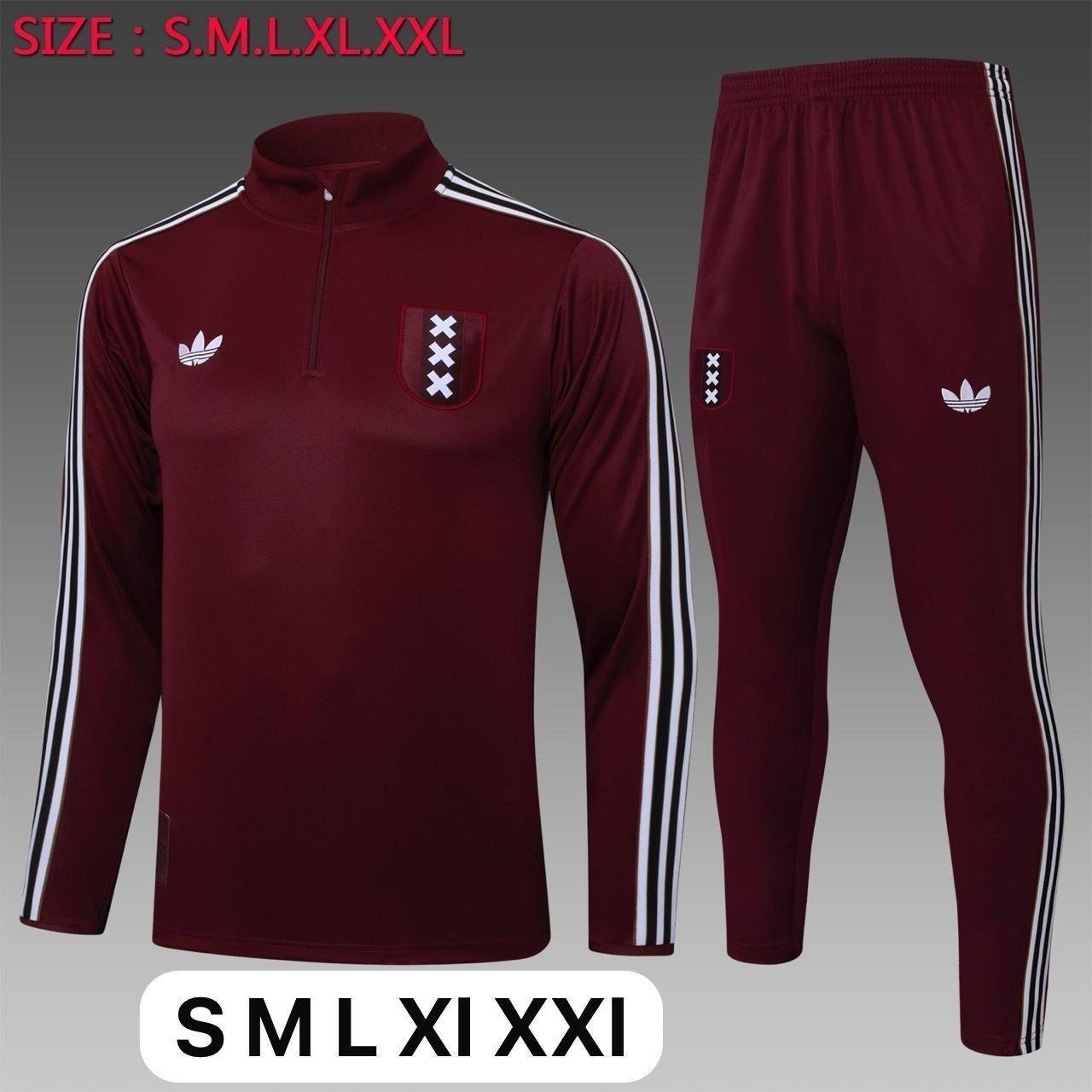 Ajax Amsterdam special edition Training Suit 25/26(Burgundy) - Image 3