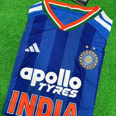 INDIA NEW T20 Cricket Jersey 25/26 (PV)(Apollo Tyres Sponsor)