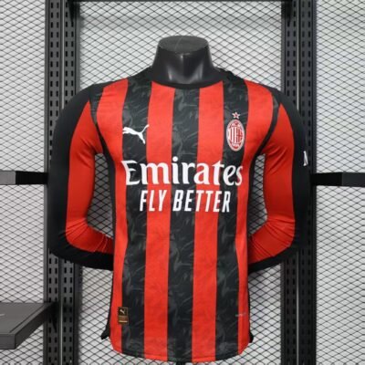 AC Milan Home Kit 25/26 Full Sleeves (PV)