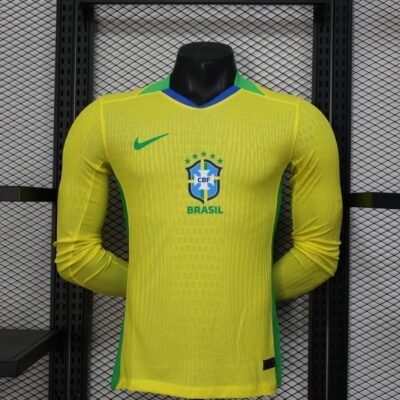Brazil Home Kit 2025/26 Full Sleeves (PV)