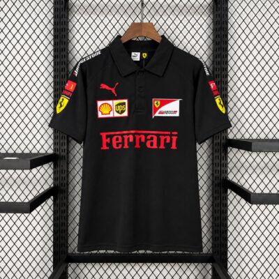 Ferrari F1 Polo Jersey 2025 (PV) (Black)