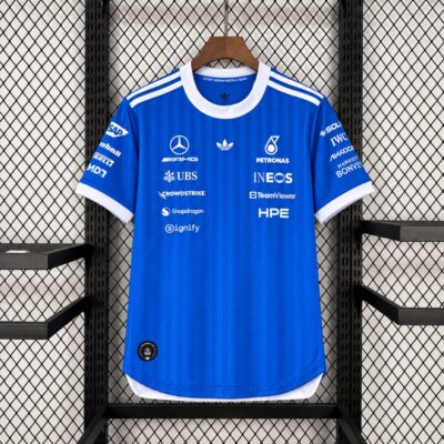 Mercedes AMG Petronas F1 Round Neck Jersey 2026 (PV) (Blue)