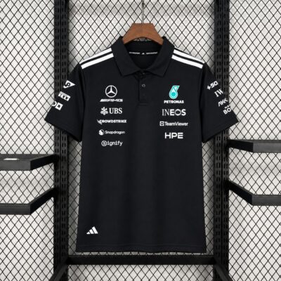 Mercedes AMG Petronas F1 Jersey 2026 (PV) (Black) (Collared)